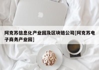 阿克苏信息化产业园及区块链公司[阿克苏电子商务产业园]