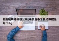 郭婉区块链科技公司[手机连不了移动数据是为什么]